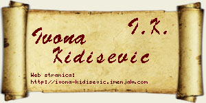Ivona Kidišević vizit kartica